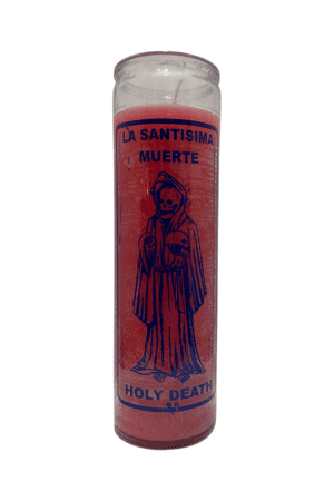 Veladora de la Santa Muerte "Holy Death" Rosa