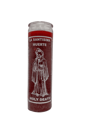 Veladora de la Santa Muerte "Holy Death" Roja