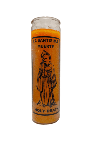 Veladora de la Santa Muerte "Holy Death" Gold color