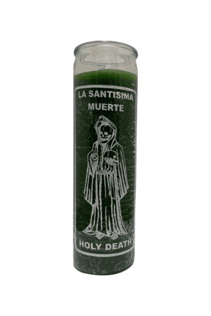 Veladora de la Santa Muerte "Holy Death" Verde