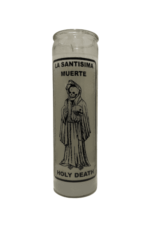 Veladora de la Santa Muerte "Holy Death" Blanca