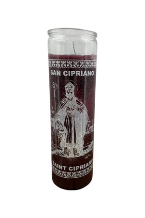 Veladora Religiosa San Cipriano Morado