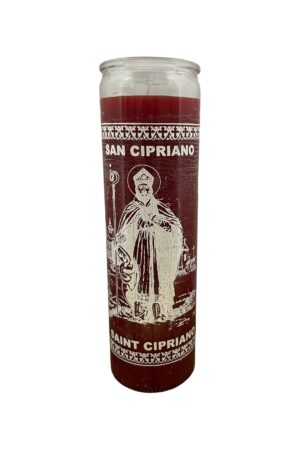 Veladora Religiosa San Cipriano Rojo